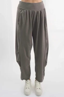 Made In Italy Bodhi Tuck Cocoon Pant Mushroom