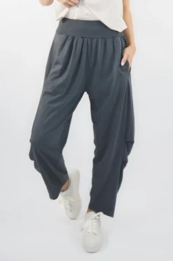 Made In Italy Bodhi Tuck Cocoon Pant Shadow Grey