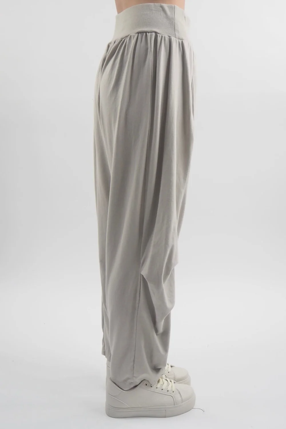 Made In Italy Bodhi Tuck Cocoon Pant Stone 4 Made In Italy Bodhi Tuck Cocoon Pant Stone - Image 2