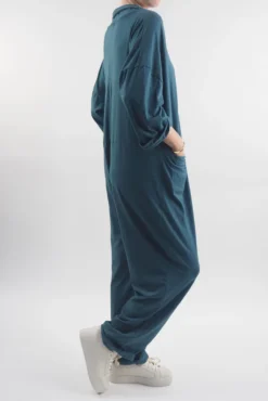 Made In Italy Bodhi Twist Jumpsuit Dark Lagoon 9 Made In Italy Bodhi Twist Jumpsuit Dark Lagoon -VogueCurve Store made in italy bodhi twist jumpsuit malachite02.jpg