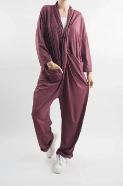 Made In Italy Bodhi Twist Jumpsuit Mulberry