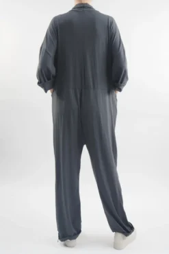 Made In Italy Bodhi Twist Jumpsuit Shadow Grey -VogueCurve Store made in italy bodhi twist jumpsuit shadow03.jpg