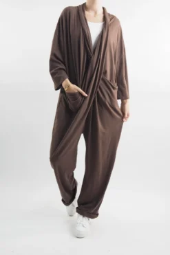 Made In Italy Bodhi Twist Jumpsuit Truffle