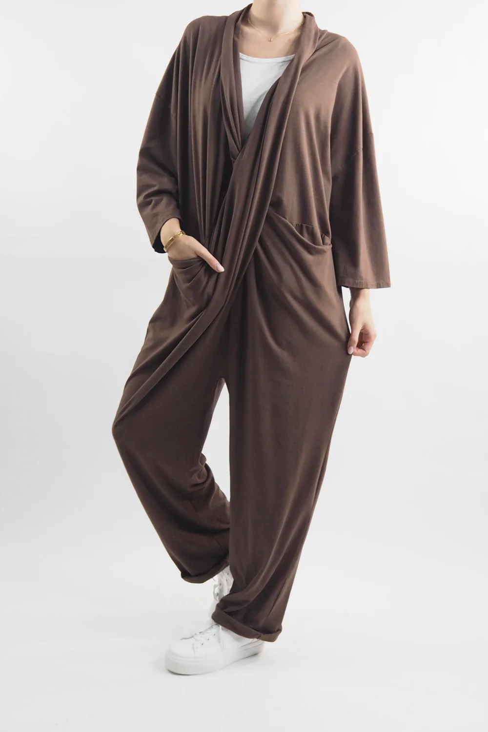 Made In Italy Bodhi Twist Jumpsuit Truffle 4 Made In Italy Bodhi Twist Jumpsuit Truffle - Image 2