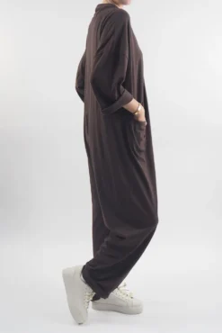 Made In Italy Bodhi Twist Jumpsuit Umber -VogueCurve Store made in italy bodhi twist jumpsuit umber02.jpg