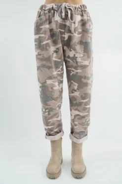 Made In Italy Camo Classic Magic Trouser Antique Blush Pink -VogueCurve Store made in italy camo classic magic trouser antique blush01.jpg