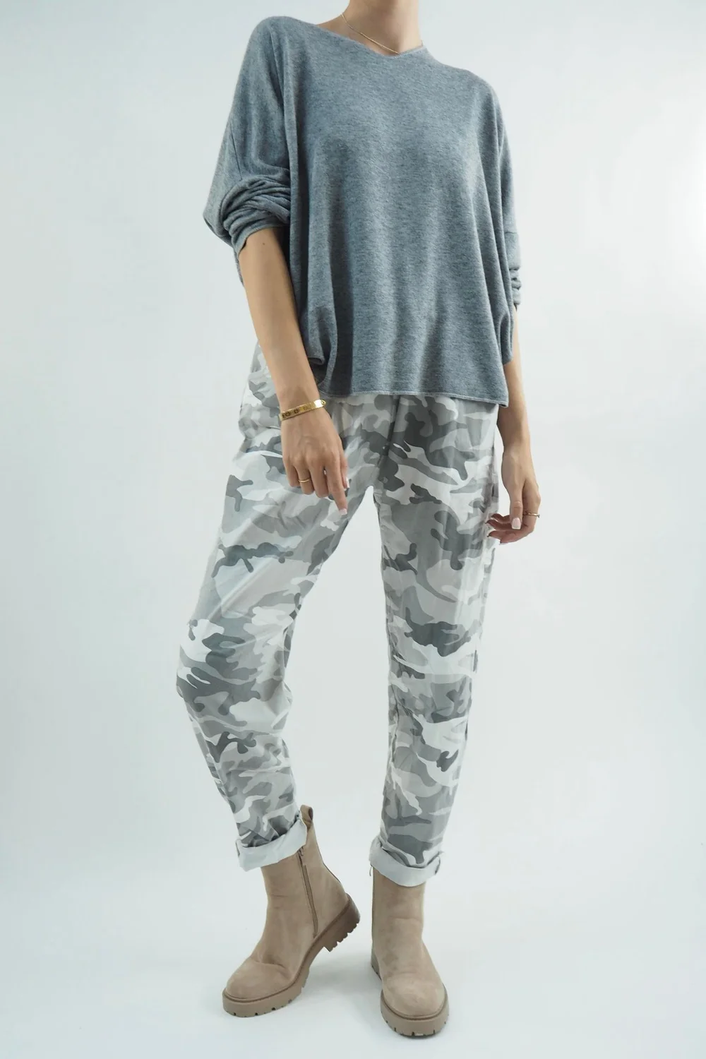 Made In Italy Camo Classic Magic Trouser Dove 7 Made In Italy Camo Classic Magic Trouser Dove - Image 5