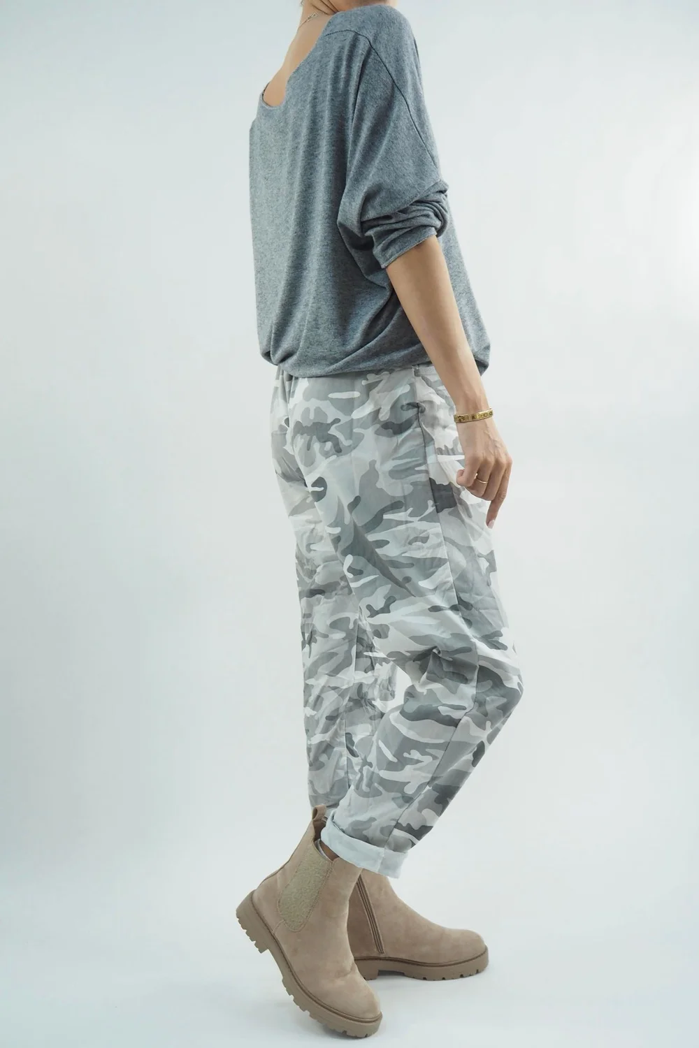 Made In Italy Camo Classic Magic Trouser Dove 8 Made In Italy Camo Classic Magic Trouser Dove - Image 6