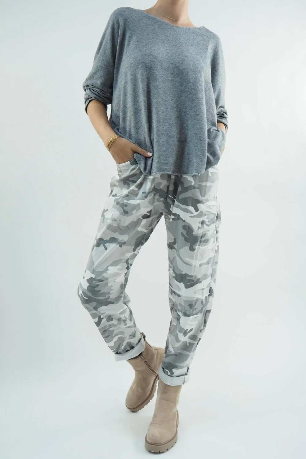 Made In Italy Camo Classic Magic Trouser Dove 10 Made In Italy Camo Classic Magic Trouser Dove - Image 8