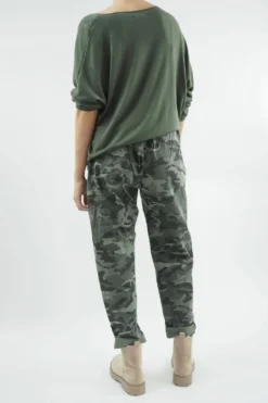 Made In Italy Camo Classic Magic Trouser Khaki -VogueCurve Store made in italy camo classic magic trouser khaki07.jpg