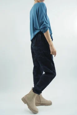 Made In Italy Camo Classic Magic Trouser Navy -VogueCurve Store made in italy camo classic magic trouser navy06.jpg