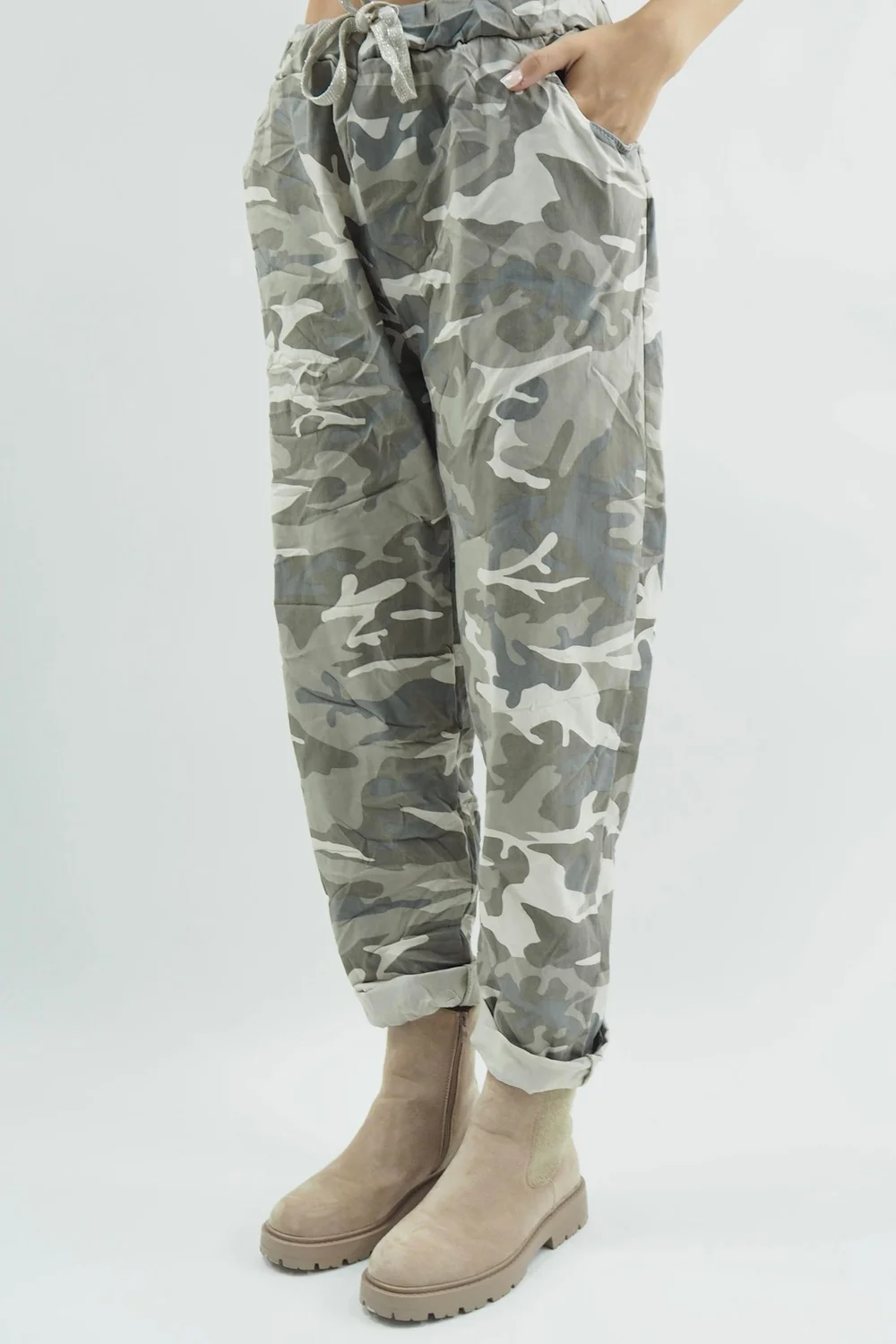 Made In Italy Camo Classic Magic Trouser Stone 3 Made In Italy Camo Classic Magic Trouser Stone