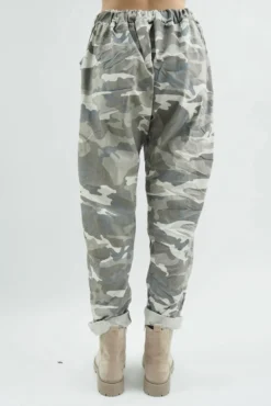 Made In Italy Camo Classic Magic Trouser Stone 13 Made In Italy Camo Classic Magic Trouser Stone -VogueCurve Store made in italy camo classic magic trouser stone04.jpg