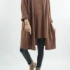 Made In Italy Chalet 2 Became 1 Dress Cognac -VogueCurve Store made in italy chalet 2 in 1 tunic chestnut01.jpg