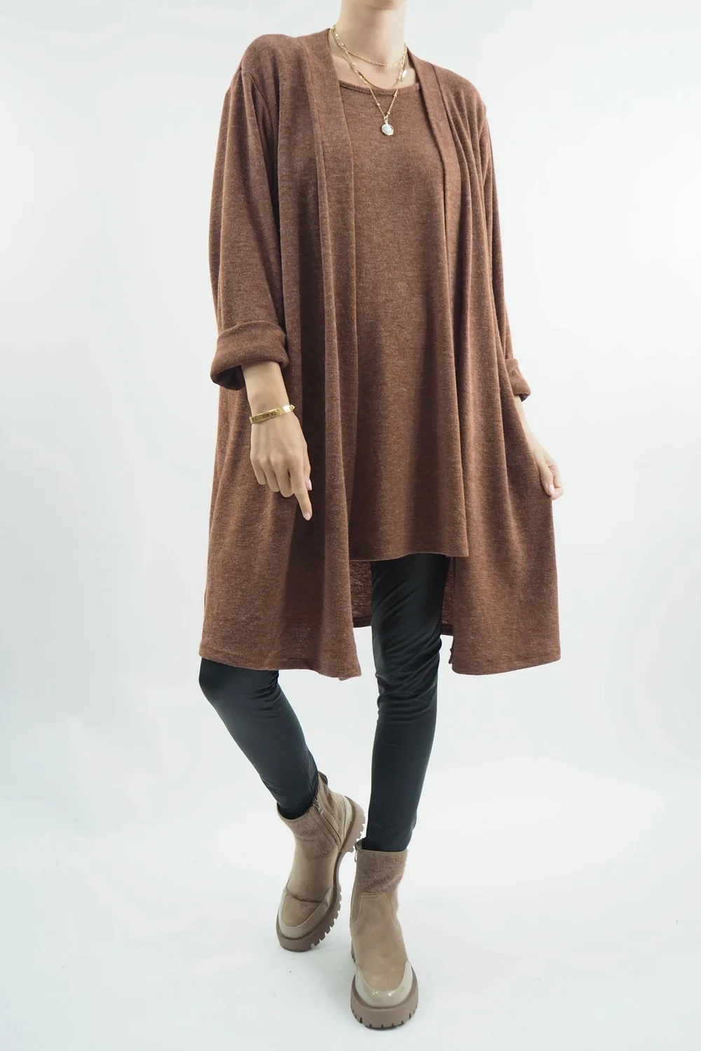 Made In Italy Chalet 2 Became 1 Dress Cognac 3 Made In Italy Chalet 2 Became 1 Dress Cognac