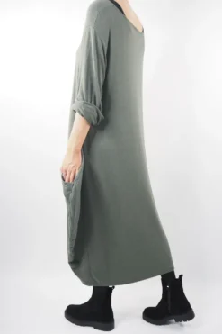 Made In Italy Chalet Classic Cocoon Knit Dress Bonsai Green 12 Made In Italy Chalet Classic Cocoon Knit Dress Bonsai Green -VogueCurve Store made in italy chalet classic cocoon knit dress bonsai green04.jpg