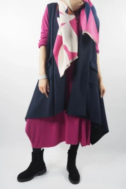 Made In Italy Chalet Classic Cocoon Knit Dress Magenta Pink -VogueCurve Store made in italy chalet classic cocoon knit dress magenta pink07.jpg