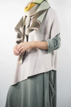 Made In Italy Chalet Classic Cocoon Knit Dress Soft Khaki Green -VogueCurve Store made in italy chalet classic cocoon knit dress soft khaki green07.jpg