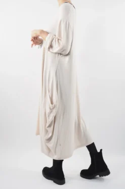 Made In Italy Chalet Classic Cocoon Knit Dress Stone Beige 11 Made In Italy Chalet Classic Cocoon Knit Dress Stone Beige -VogueCurve Store made in italy chalet classic cocoon knit dress stone beige03.jpg
