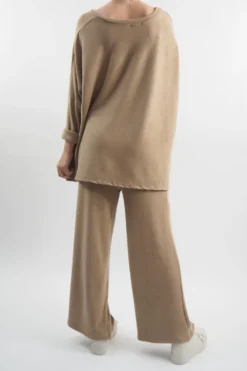 Made In Italy Chalet Pocketed Soft Knit Set Camel -VogueCurve Store made in italy chalet pocketed soft knit set camel 4.jpg