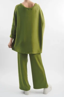 Made In Italy Chalet Pocketed Soft Knit Set Olive Zing -VogueCurve Store made in italy chalet pocketed soft knit set olive zing 4.jpg