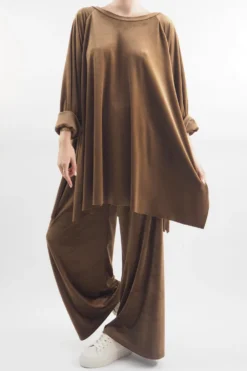 Made In Italy Chalet Soft Stretch Velour Set Chestnut 9 Made In Italy Chalet Soft Stretch Velour Set Chestnut -VogueCurve Store made in italy chalet soft stretch velour set chestnut204.jpg