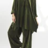 Made In Italy Chalet Soft Stretch Velour Set Deep Olive 1 Made In Italy Chalet Soft Stretch Velour Set Deep Olive -VogueCurve Store made in italy chalet soft stretch velour set deep olive201.jpg