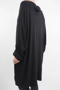 Made In Italy Chalet Super Slouch Cowl Knit Top Black -VogueCurve Store made in italy chalet super slouch cowl knit top black03.jpg