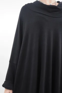 Made In Italy Chalet Super Slouch Cowl Knit Top Black -VogueCurve Store made in italy chalet super slouch cowl knit top black04.jpg