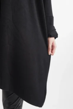 Made In Italy Chalet Super Slouch Cowl Knit Top Black -VogueCurve Store made in italy chalet super slouch cowl knit top black05.jpg