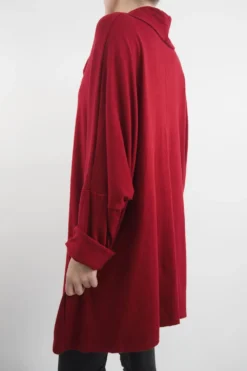 Made In Italy Chalet Super Slouch Cowl Knit Top Bordeaux 10 Made In Italy Chalet Super Slouch Cowl Knit Top Bordeaux -VogueCurve Store made in italy chalet super slouch cowl knit top bordeaux03.jpg