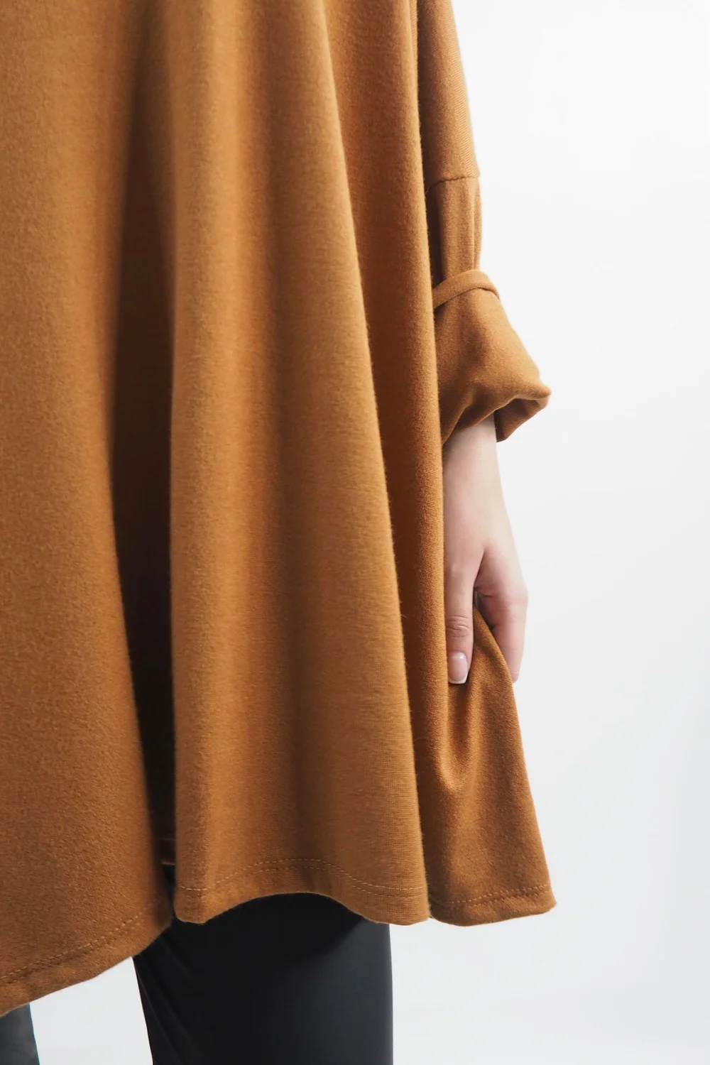 Made In Italy Chalet Super Slouch Cowl Knit Top Chestnut 8 Made In Italy Chalet Super Slouch Cowl Knit Top Chestnut - Image 6