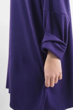 Made In Italy Chalet Super Slouch Cowl Knit Top Deep Purple -VogueCurve Store made in italy chalet super slouch cowl knit top deep purple04.jpg