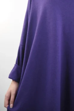 Made In Italy Chalet Super Slouch Cowl Knit Top Deep Purple -VogueCurve Store made in italy chalet super slouch cowl knit top deep purple06.jpg