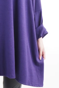 Made In Italy Chalet Super Slouch Cowl Knit Top Deep Purple -VogueCurve Store made in italy chalet super slouch cowl knit top deep purple07.jpg