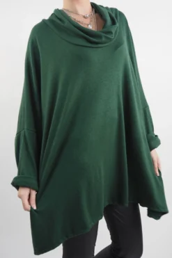 VogueCurve Store -VogueCurve Store made in italy chalet super slouch cowl knit top forest02.jpg