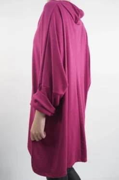 Made In Italy Chalet Super Slouch Cowl Knit Top Magenta 10 Made In Italy Chalet Super Slouch Cowl Knit Top Magenta -VogueCurve Store made in italy chalet super slouch cowl knit top magenta03.jpg