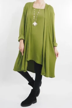 Made In Italy Chalet When 2 Become 1 Dress Olive Zing