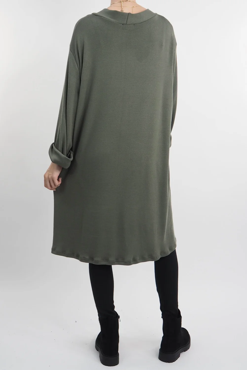 Made In Italy Chalet When 2 Become 1 Dress Soft Khaki 6 Made In Italy Chalet When 2 Become 1 Dress Soft Khaki - Image 4