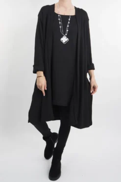 Made In Italy Chalet When 2 Become 1 Dress Black 8 Made In Italy Chalet When 2 Become 1 Dress Black -VogueCurve Store made in italy chalet when 2 become 1 tunic black.jpg