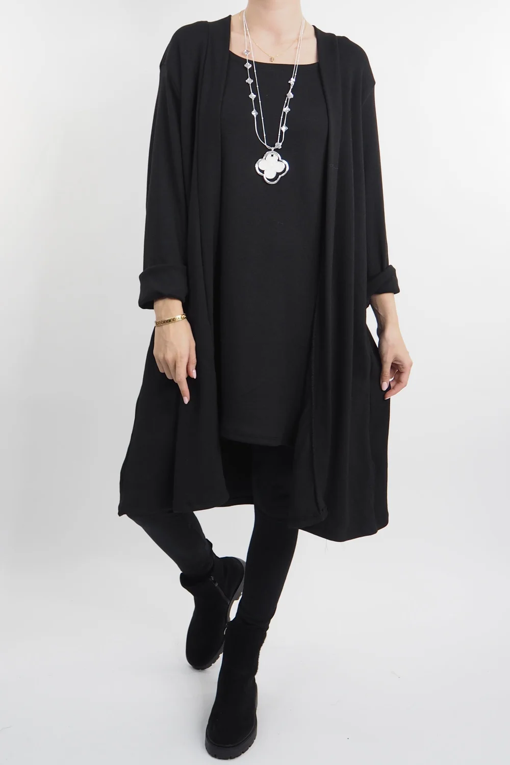 Made In Italy Chalet When 2 Become 1 Dress Black 5 Made In Italy Chalet When 2 Become 1 Dress Black - Image 3