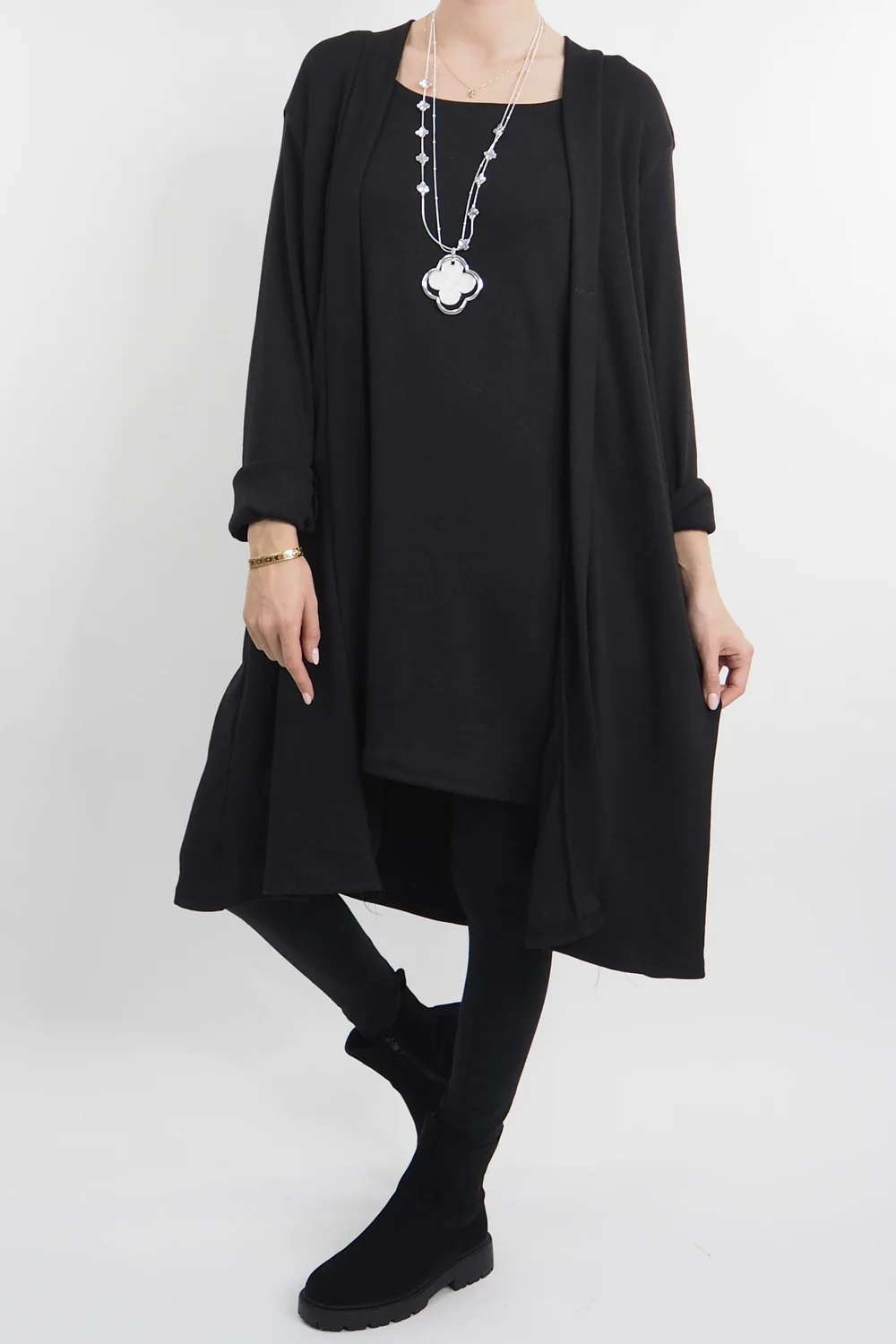 Made In Italy Chalet When 2 Become 1 Dress Black 3 Made In Italy Chalet When 2 Become 1 Dress Black