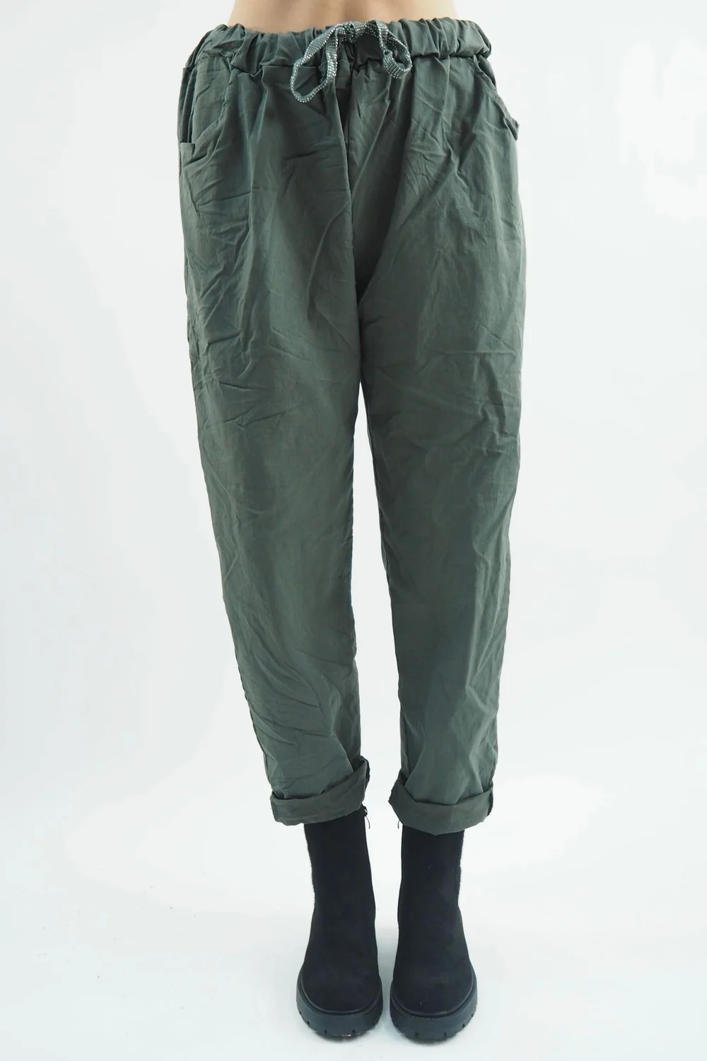 Made In Italy Classic Magic Trouser Khaki 4 Made In Italy Classic Magic Trouser Khaki - Image 2