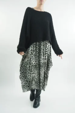 Made In Italy Classic Parachute Dress Mixed Animal Khaki 11 Made In Italy Classic Parachute Dress Mixed Animal Khaki -VogueCurve Store made in italy classic parachute dress mixed animal khaki 5.jpg