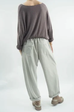 Made In Italy Classic Super Soft Fine Knit Top Hot Chocolate 9 Made In Italy Classic Super Soft Fine Knit Top Hot Chocolate -VogueCurve Store made in italy classic super soft fine knit hot chocolate03.jpg