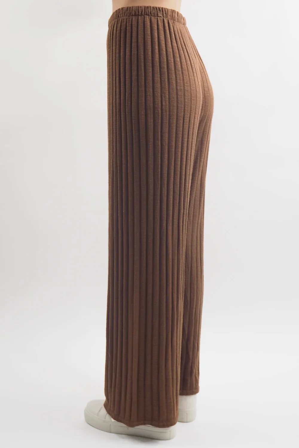 Made In Italy Classic Super Soft Ribbed Fine Knit Pant Chestnut 6 Made In Italy Classic Super Soft Ribbed Fine Knit Pant Chestnut - Image 4