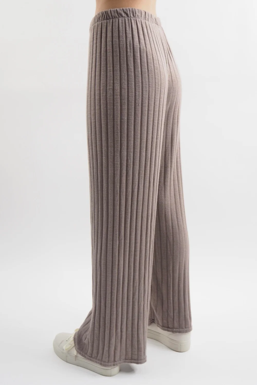 Made In Italy Classic Super Soft Ribbed Fine Knit Pant Mocha 6 Made In Italy Classic Super Soft Ribbed Fine Knit Pant Mocha - Image 4