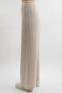 Made In Italy Classic Super Soft Ribbed Fine Knit Pant Stone -VogueCurve Store made in italy classic super soft ribbed fine knit pant stone 4.jpg