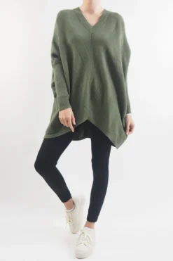 Made In Italy Conrad Chevron Archie Knit Top Khaki -VogueCurve Store made in italy conrad chevron archie knit top khaki 2.jpg