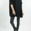 Made In Italy Conrad Classic Blanket Knit Top Black -VogueCurve Store made in italy conrad classic blanket knit black01.jpg